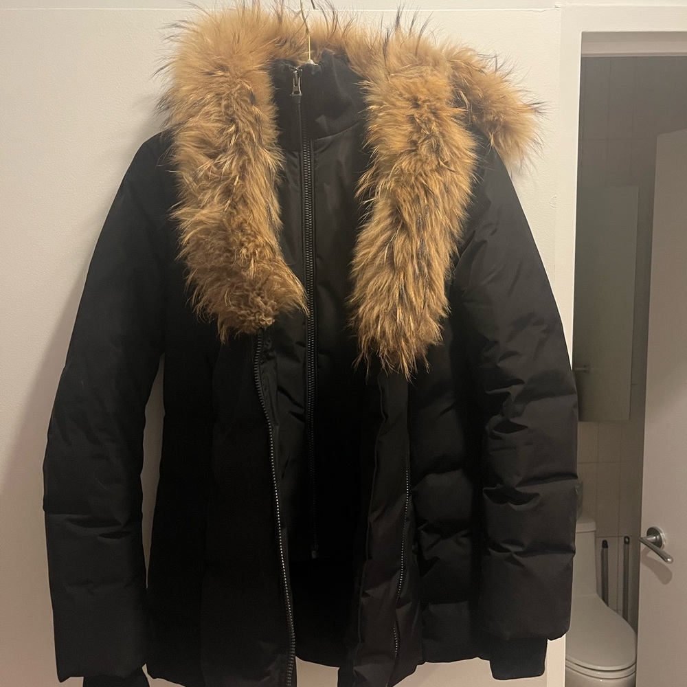 Women’s Mackage Jacket ADALI down coat with natural fur Signature Mackage Collar